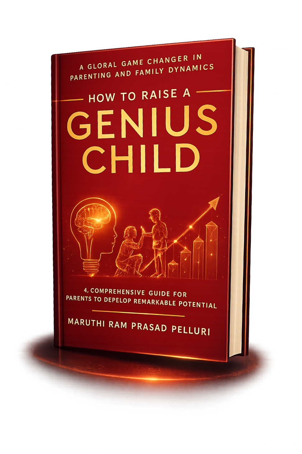 How to Raise a Genius Child — 3D Book Mockup